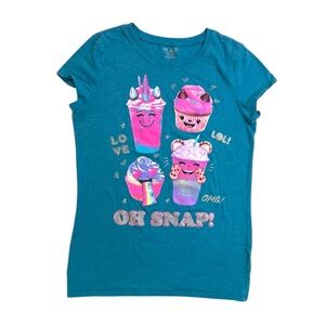 The Children's Place Teal Sweet Treat “Oh Snap!” Graphic Tee
